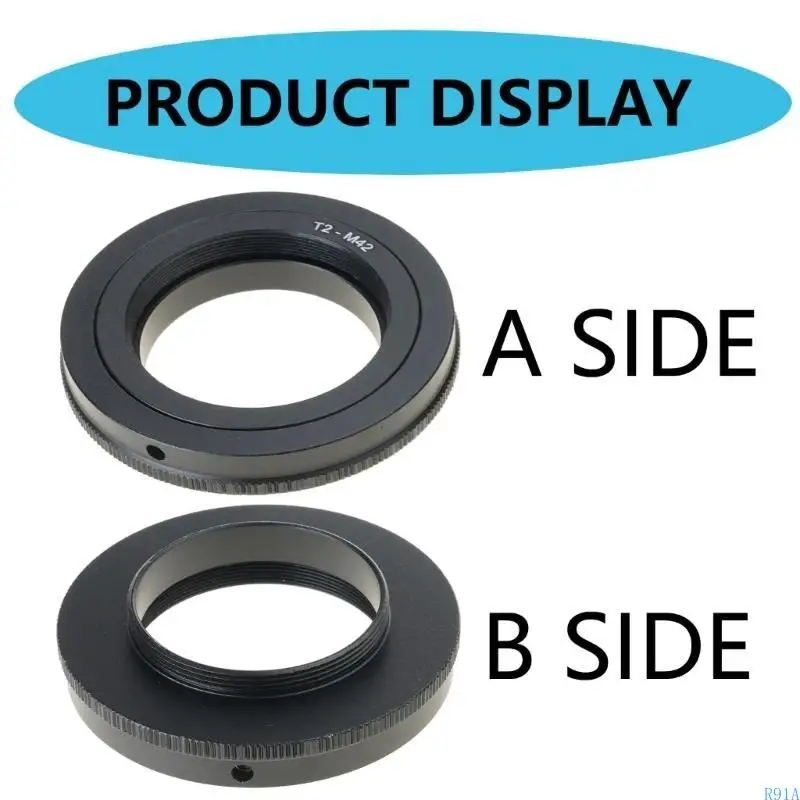 R91A aluminiowy stop T2 dla T2 adaptera obiektywu do M42 Surbe Body Pierścień adapter
