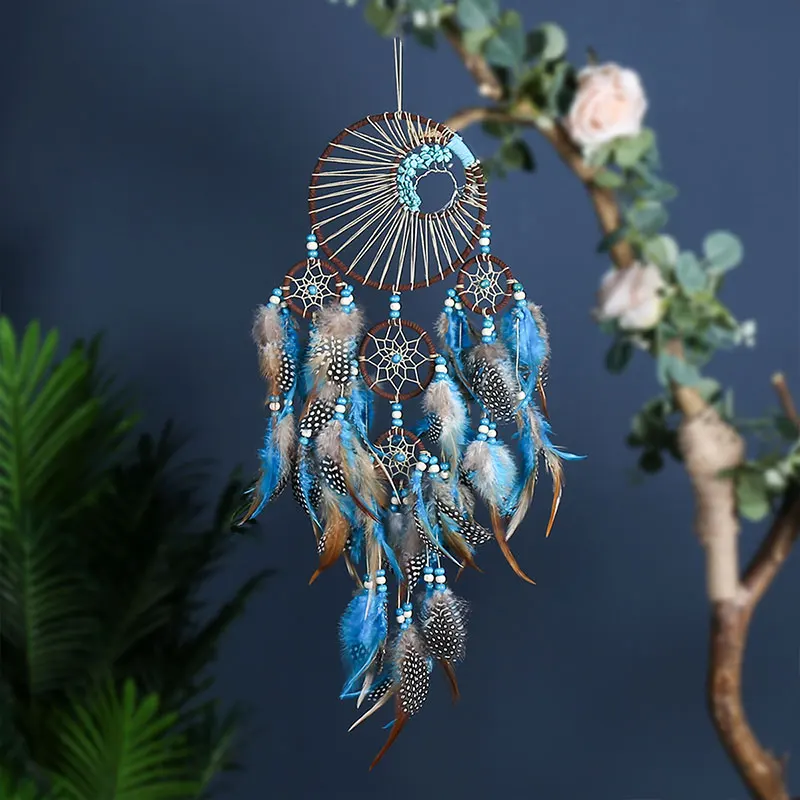 

Boho Style Hangings Feathers Dream Catcher Creative Vintage Home Decorations Handmade Dream Catchers Decor Hanging Drop