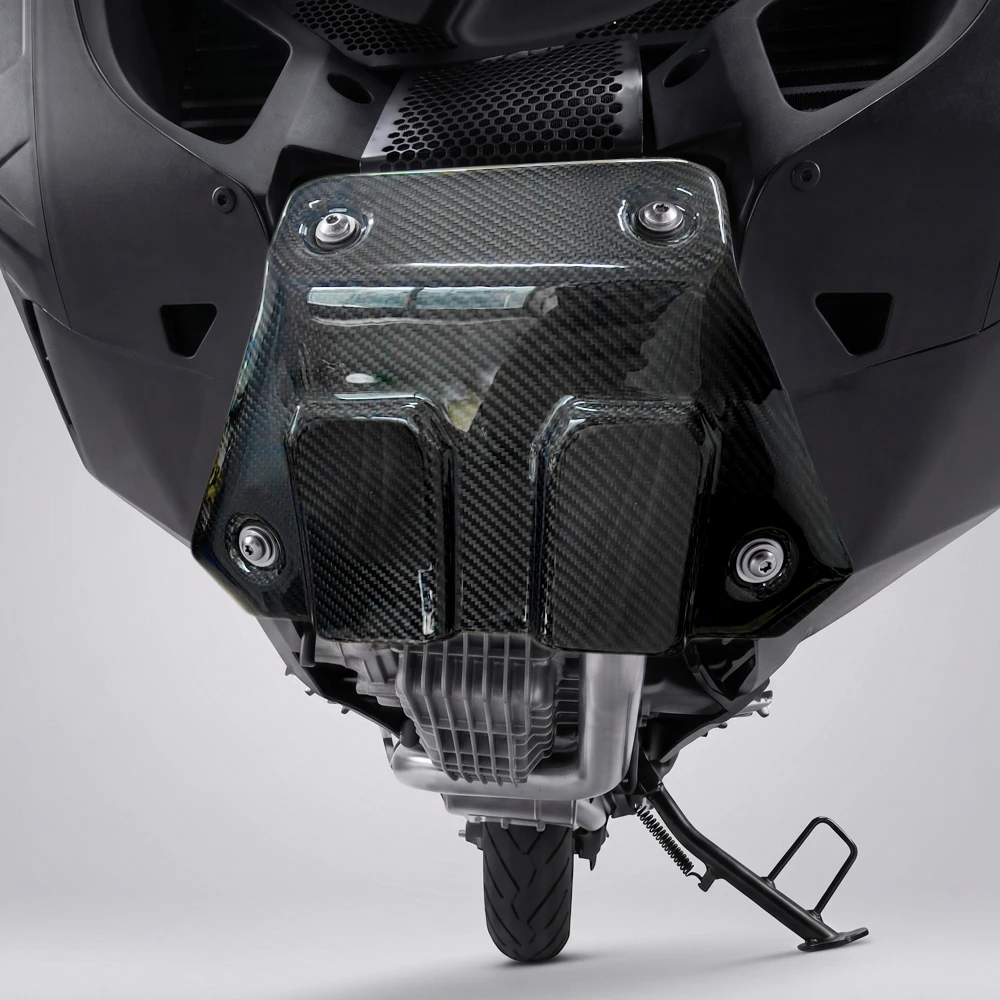 Carbon Fiber Front Exhaust Pipe Protection Cover for HONDA X-ADV 750 Motorcycle 2021-2026 Durable Black Cover