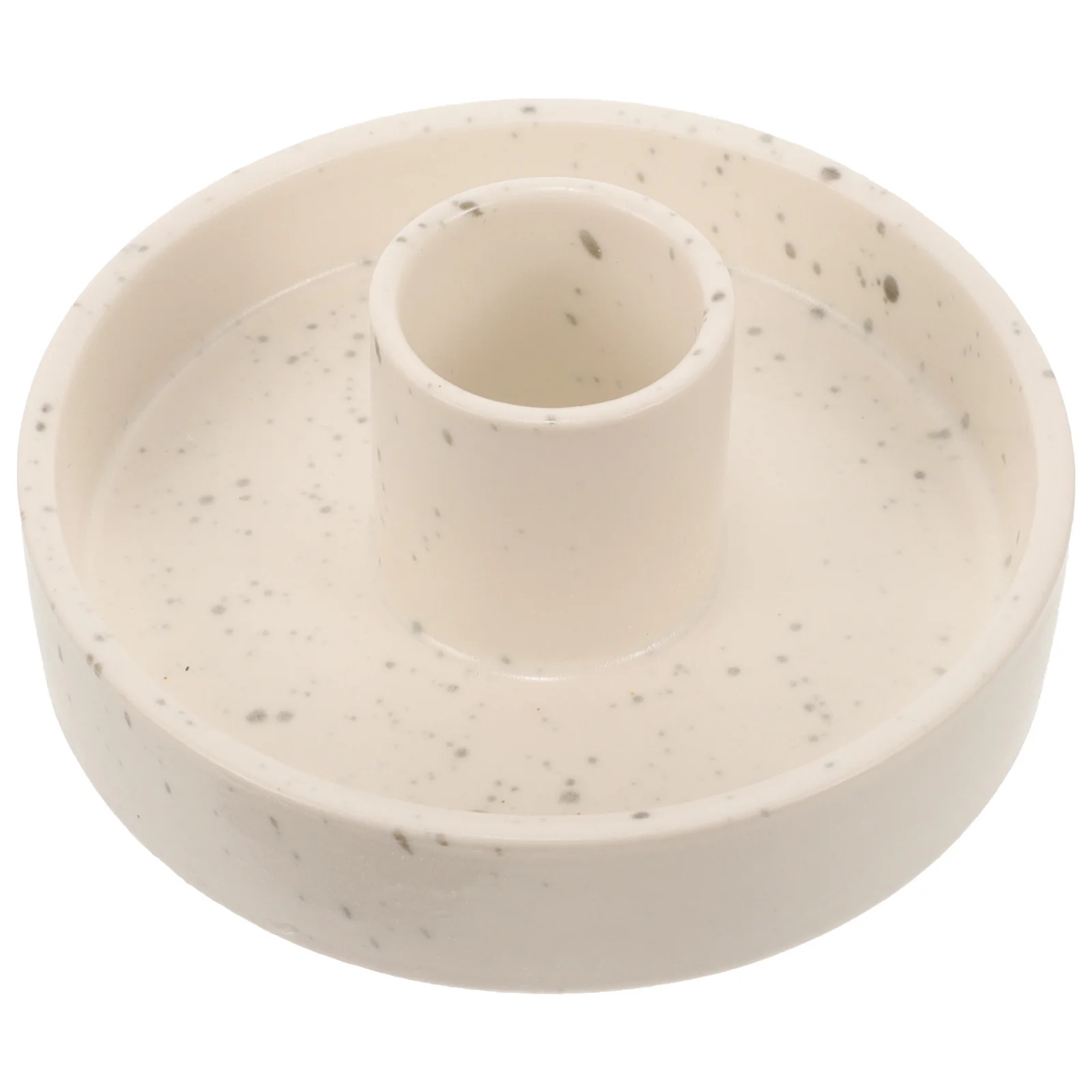 حامل شمعدان من السيراميك، مظهر أنيق، مناسبة واسعة قابلة للتطبيق، ديكور مطعم المنزل، دعم شموع عمود مسطح القاع