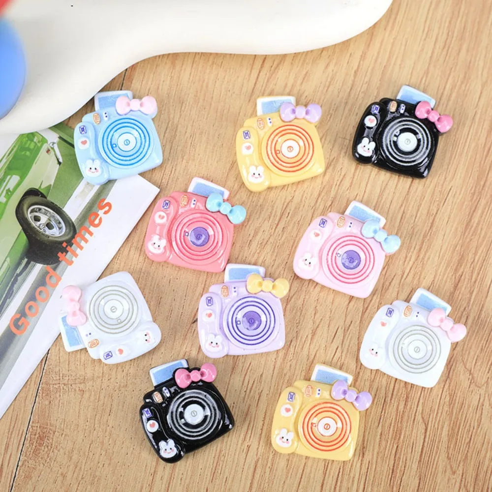 7pcs 3D Camera Shoes Charm Cute Shoes Accessories for Girls 