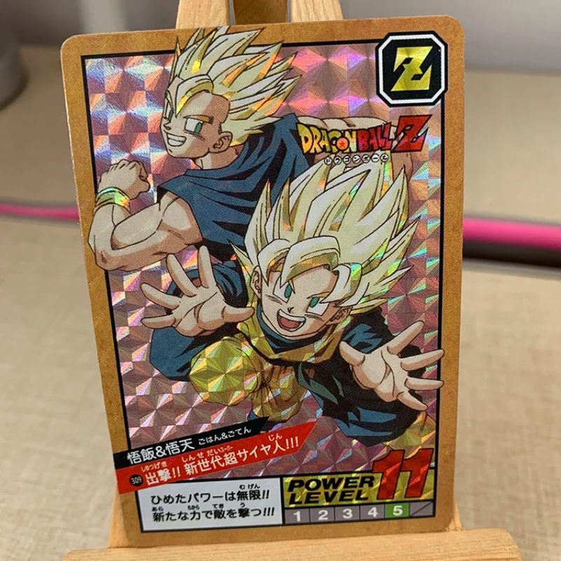 Tarjeta Flash de Dragon Ball 8th Son Goku Piccolo, juego de Anime casero, Colección periférica, regalo de Navidad, 10 piezas