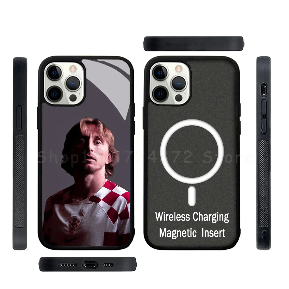 

L-Luka M-Modric Phone Case Strong Magnetic For IPhone 15 14 13 Pro Max Mini Alex Mirror For Magsafe Wireless Charging Cover