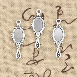 30pcs Charms Devil Mirror 27x9mm Antique Silver Color Plated Pendants Making DIY Handmade Tibetan Silver Color Jewelry