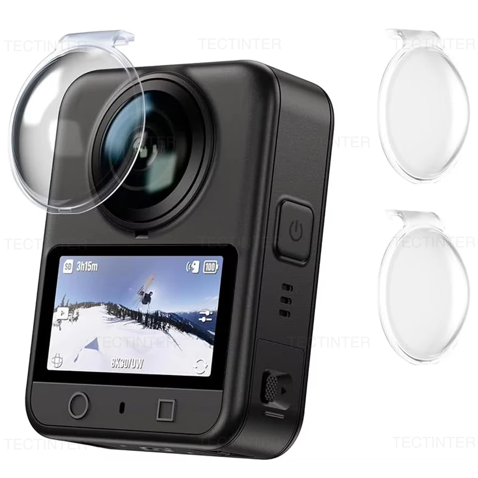 Transparente PC-Objektivschutzabdeckung für DJI OSMO 360 Kratzfeste Schutzhülle Wasserdichter Objektivschutz für DJI OSMO 360 Kamera – Detail 4