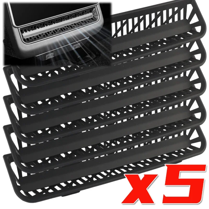 

1-5pcs Car Rear Air Outlet Cover Rear Air Vent Protective Cover Anti Blocking for New Tesla Model Y 2025 Model 3 Highland 2024