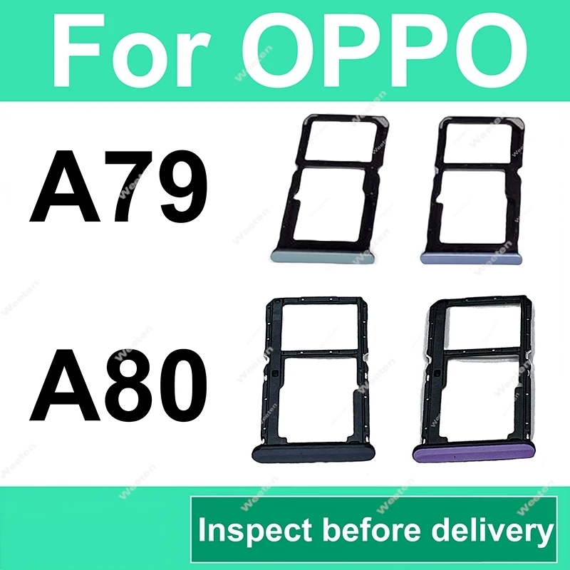 SIM-Kartenhalter für OPPO A79 A80 5G 2023 CPH2557 CPH2639 SIM-Kartenleserhalter Steckplatz Reparaturteile