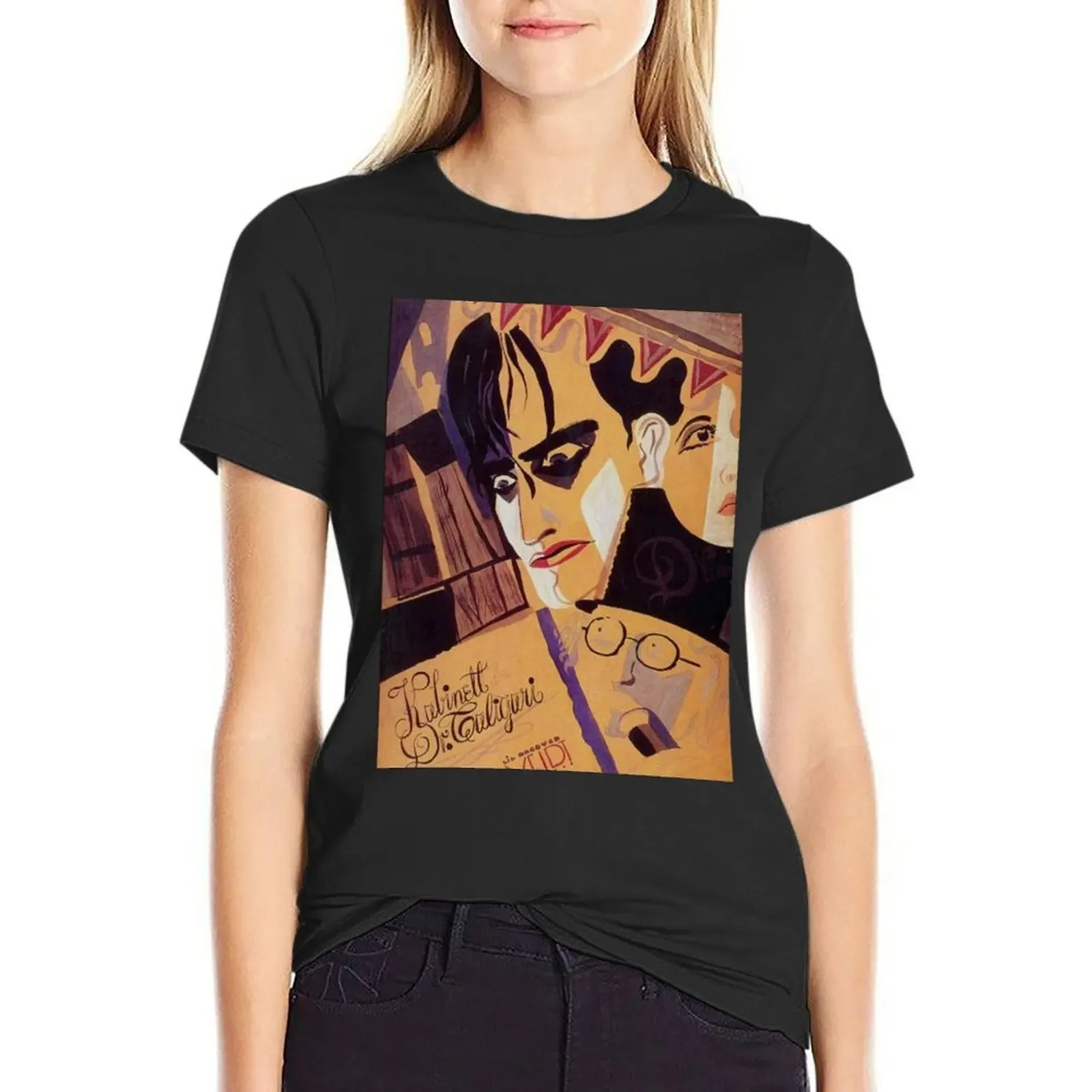 

Caligari Poster 1 T-Shirt oversized customs design your own heavyweights Blouse clothes for Women