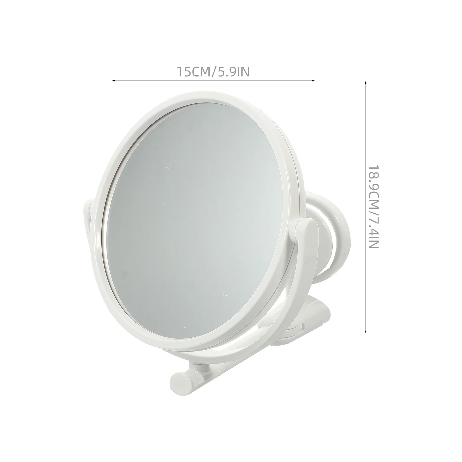 

Folding Rotary Makeup Mirror Glass ABS Material Punch Free Design Wall Mounted Bathroom Mirror Decorative Rotatable Makeup