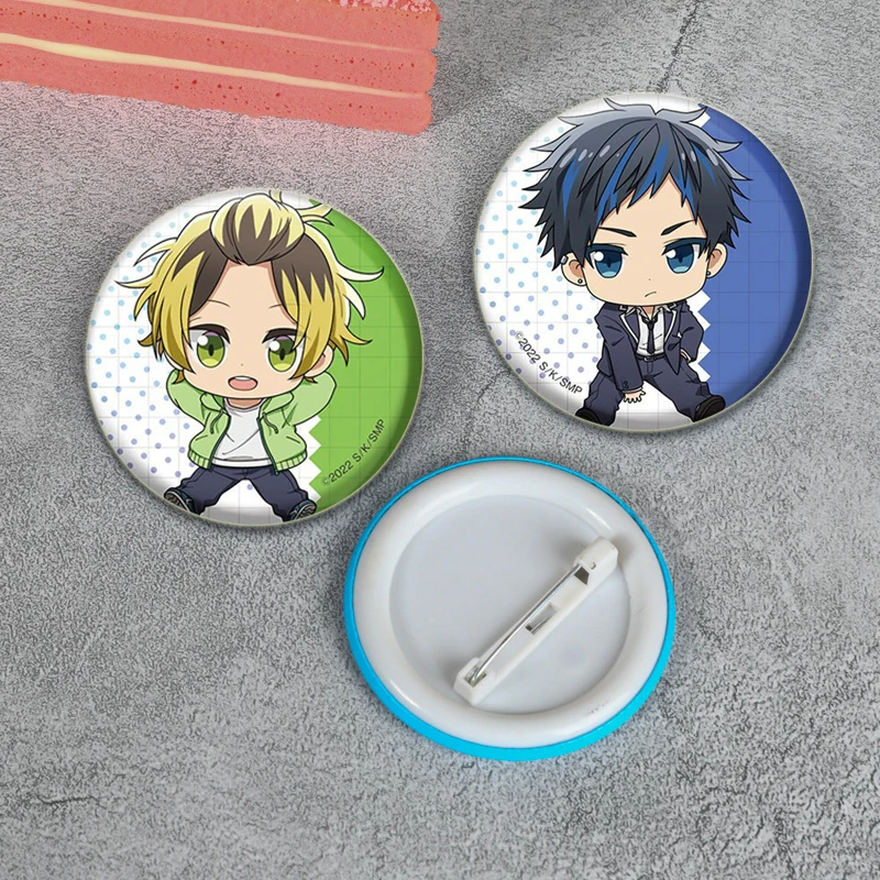 SASAKI and MIYANO Round Soft Button Pin Cute Creative Brooch Anime Figures Pins Backpack Clothes Decoration Fashion Jewelry