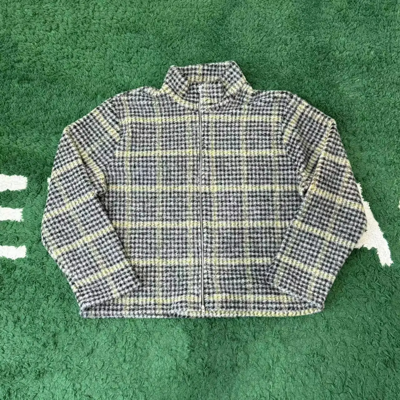 

High Street OurLegacy шерстяная куртка в клетку, мужской винтажный кардиган, мужской модный удобный свитер, мужская одежда