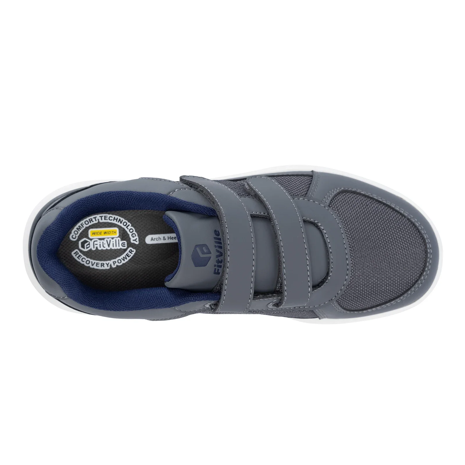 Fitville Herren-Diabetikerschuhe, extra breit, Größe 4E, Freizeitschuh für Senioren, lindert Neuropathie und Schmerzen bei geschwollenen Füßen, mit Fußgewölbestütze. – Detail 14