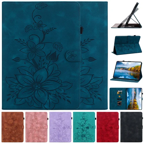 Funda de cuero para Samsung Galaxy Tab S10 FE Plus 13,1 pulgadas S10 Lite S11 S9 S7 S8 X700 S7 + T730 S9 FE Plus 12,4 ""funda para tableta