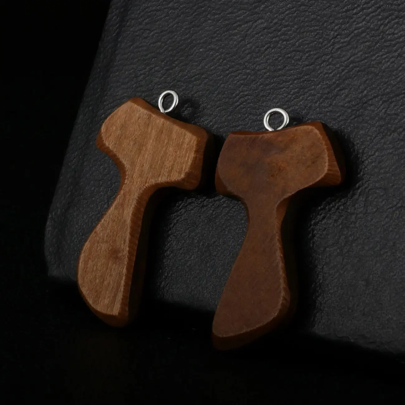 5 قطعة سحر الصليب تاو الخشبي كريستيان سانت فرانسيس أوف أسيسي الصليب قلادة لصنع المجوهرات DIY بها بنفسك اليدوية