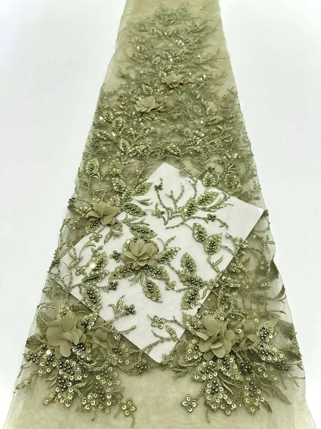 

French Sequin Beaded Pink Fabric Polyester For Sewing Wedding Party Lace Dresses Patchwork Material Tulle Fabric 5 Yards