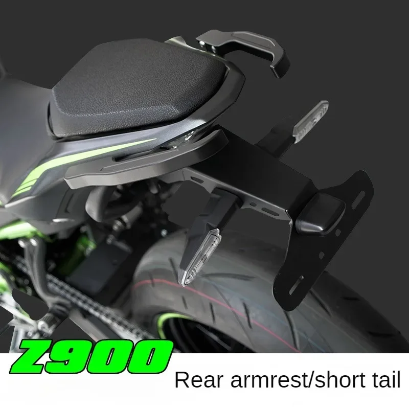 Motorcycle Accessories for Kawasaki Z900 Rear Armrest Parking Mobile Armrest Aluminum Alloy Tail Modified Short Tail Plate Frame