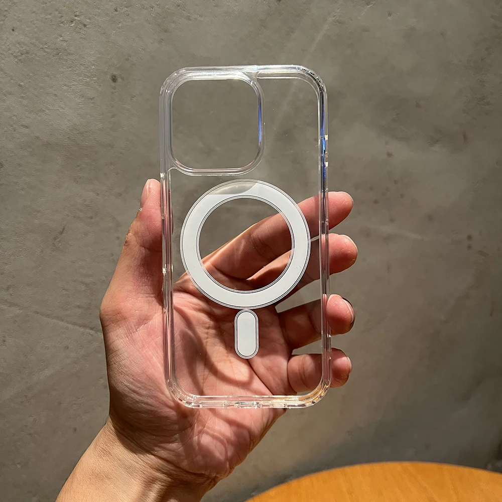 

Strong Magnetic Magsafe Case For iPhone 17 Air 16e 16 15 14 13 12 11 Pro Xs Max X XR SE 8 Plus Hybrid Hard Cover Clear Soft Thin