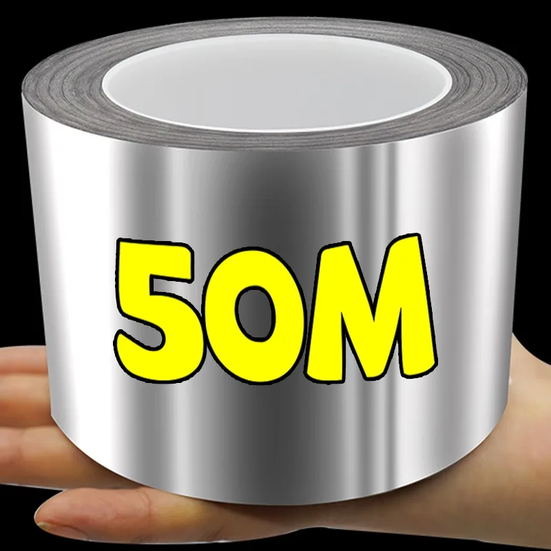 

Aluminium Foil Tapes Heat Resistant Leakproof Self Adhesives Greaseproof Anti-Mold Moisture-Proof Waterproof Repair Sticker Tape