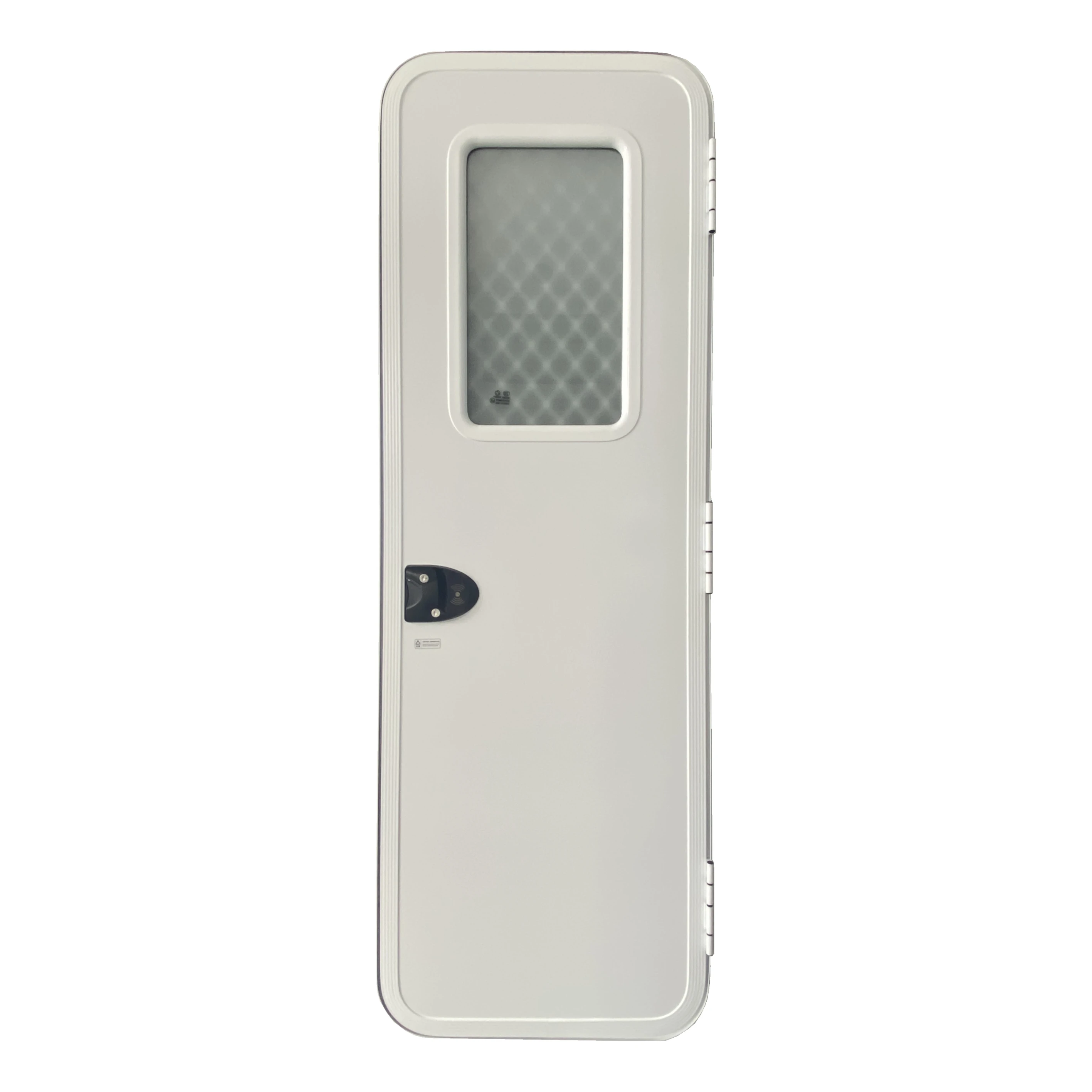 2025 Aluminum Alloy Door Frame Electronic Card Lock Trailer Motorhome Caravan RVs Door WITH KEY & Frosted Tempered Glass