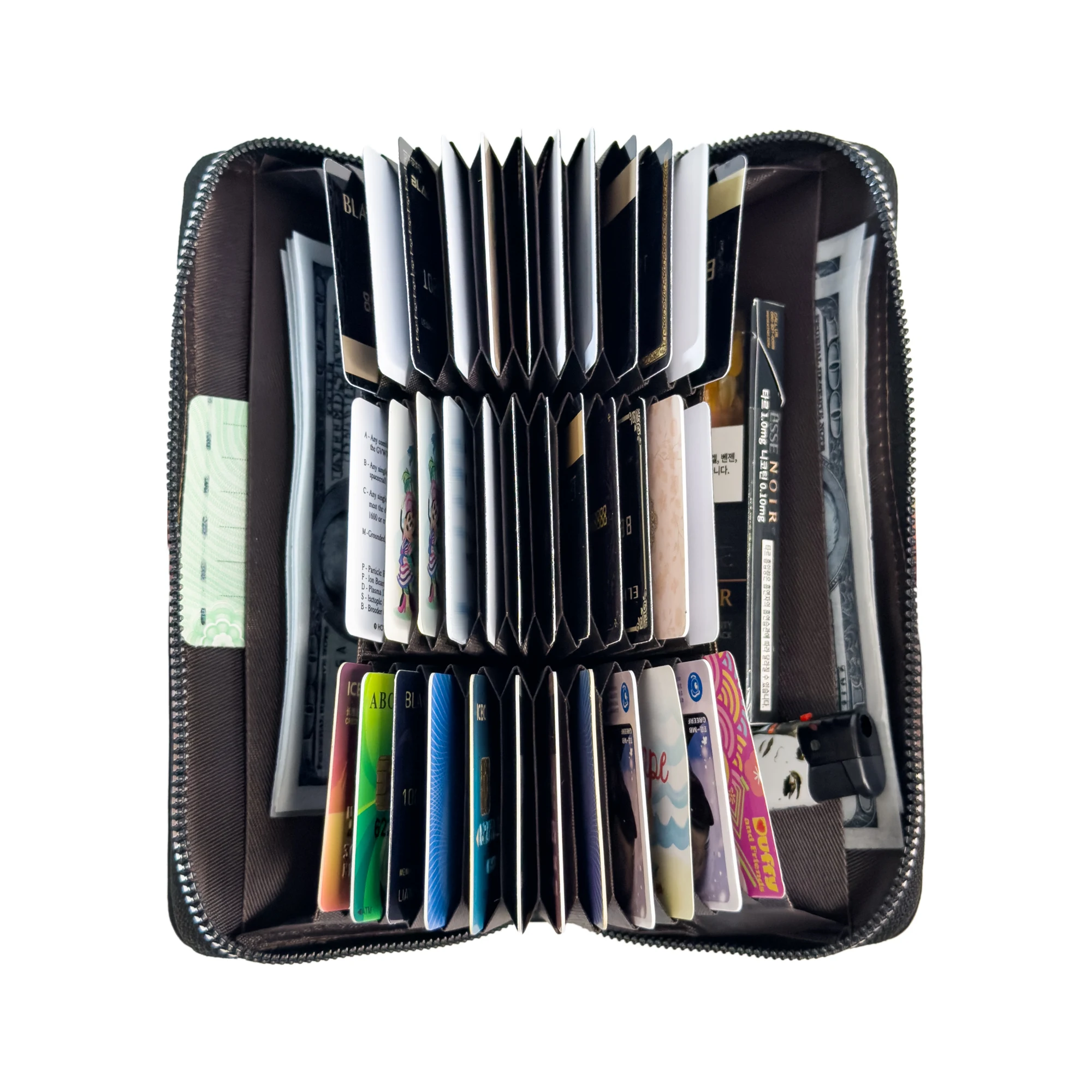 

36 Card Slots, Super Large Capacity Credit Card Holder, Rfid Anti-Theft, Multi-Card Slot Long Wallet, Multi-Functional Card Storage Bag