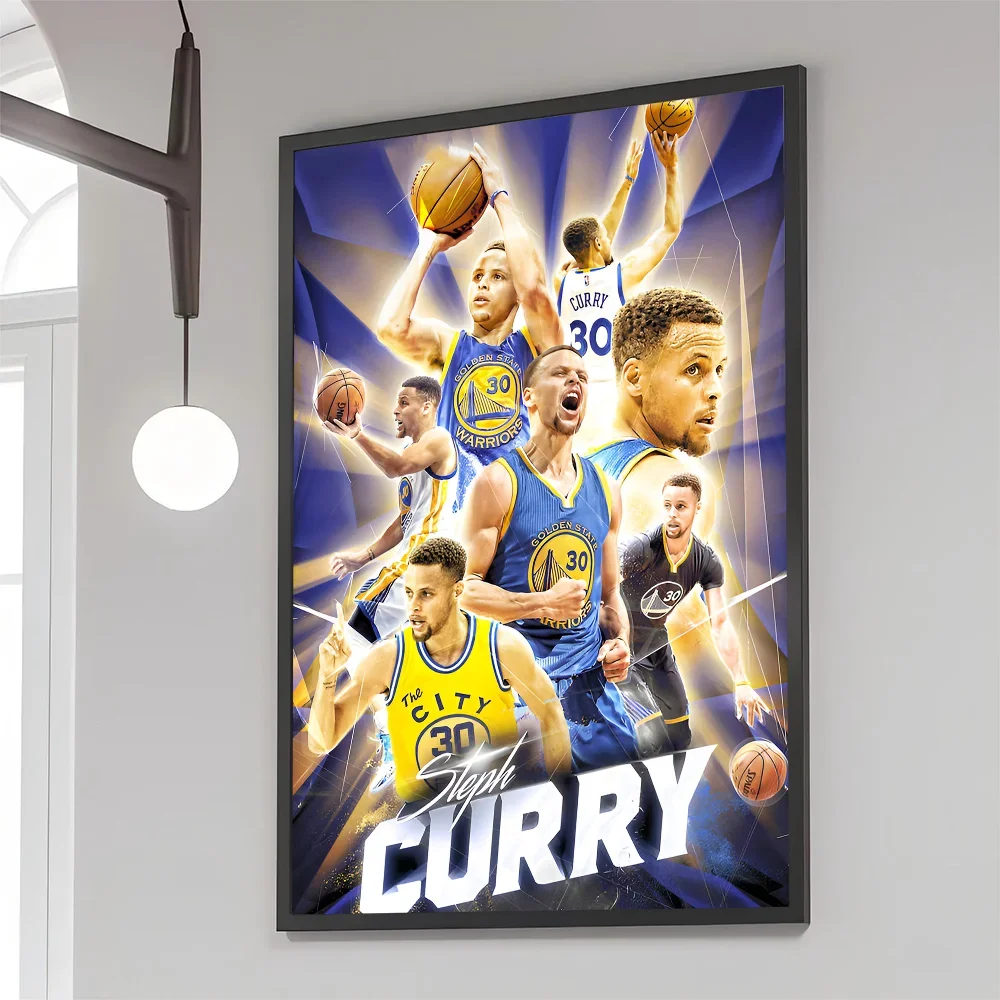 1PC S-Stephen Super Star C-Curry Poster Movie Sticky Posters Retro Kraft Paper Sticker Room Bar Cafe Aesthetic Art Wall Painting