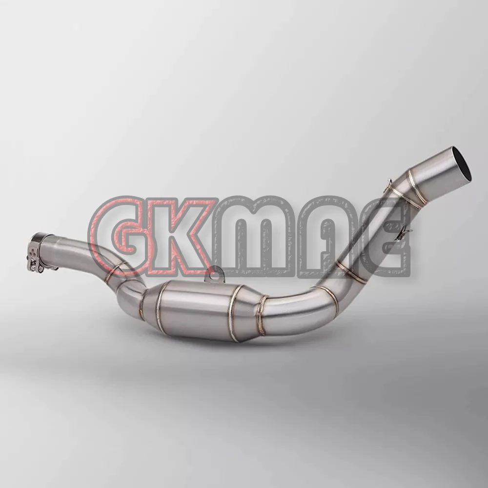 New Fit For QJMOTOR SRK550 SRK550RS SRK550RR Modified Exhaust System Straight Through Muffler Stainless Steel Mid Pipe Slip-On