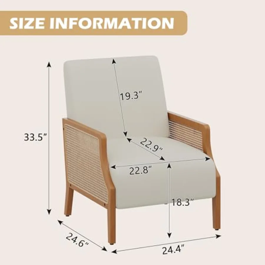منتصف القرن لهجة كرسي مع Rattarmrest كراسي غرفة المعيشة المنجدة صالة النسيج كراسي القراءة الجانب الجلوس مزرعة Ch