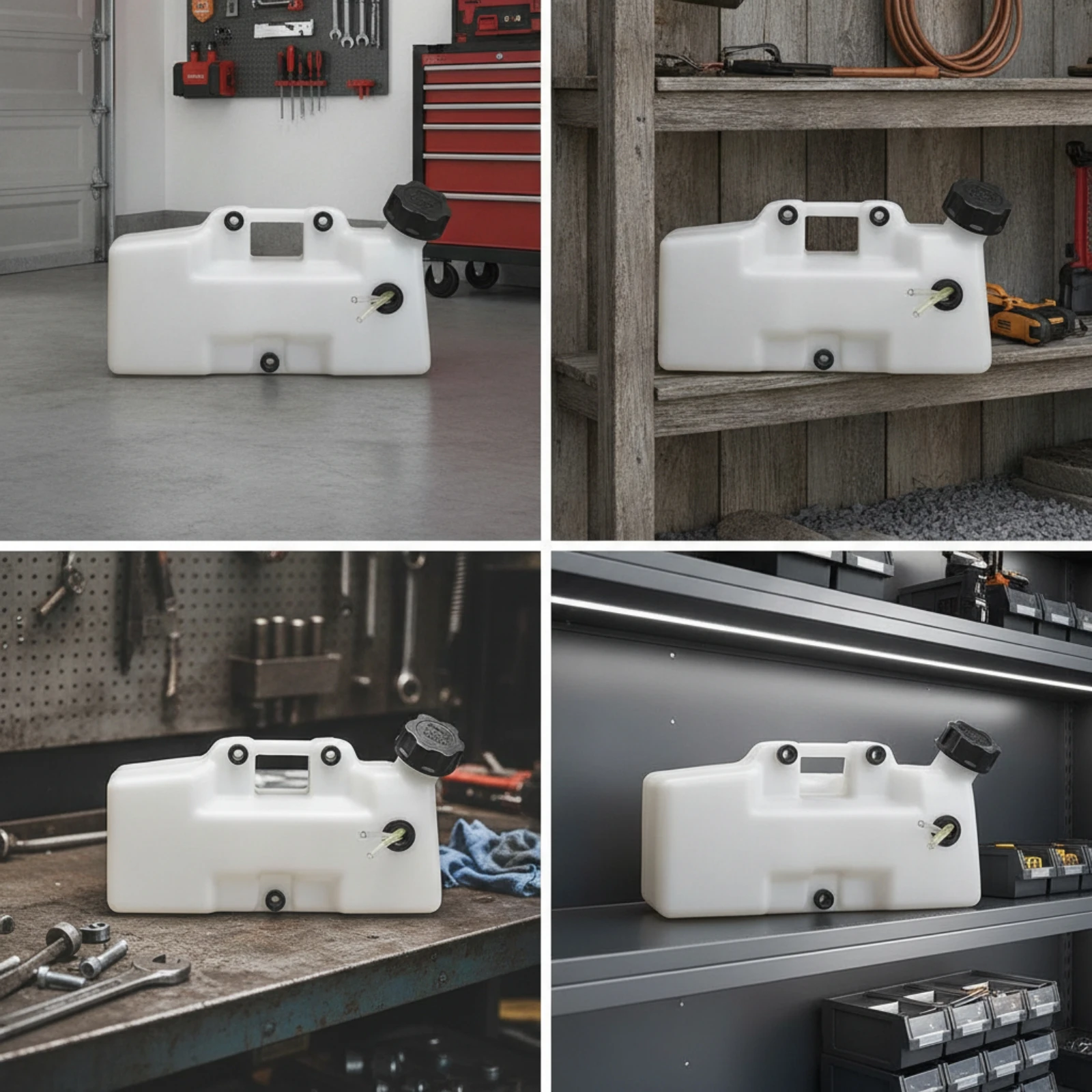 Ground Auger Fuel Tank Translucent Ground Drill Fuel Tank Replacement Part Sturdy High-Quality for DIYers, Tool Maintenance