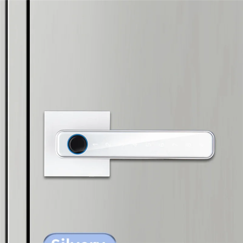 

Biometric Fingerprint Smart Home Door Lock Password Electronic Digital Lock Control Silver(C) Easy Install Easy To Use