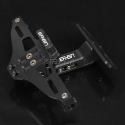 Motorcycle Rear License Plate Bracket Holder Turn Signal Light For KAWASAKI ER6N ER 6N 2006 2007 2008 2009 2010 2011-2023 2024