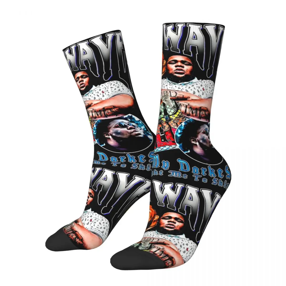 Rod Wave Vintage 90s Music Socks Men Women Funny Happy Socks Harajuku Spring Summer Autumn Winter Socks Gift