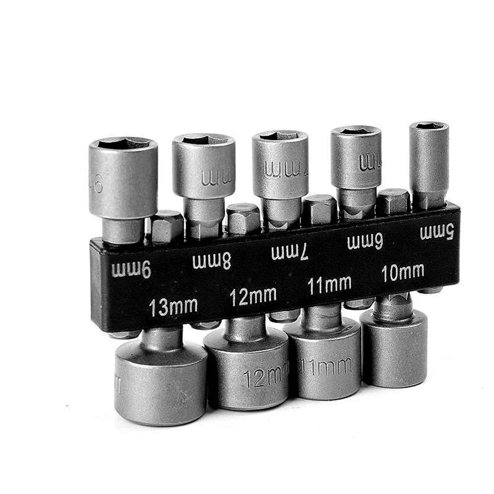 Imagem -05 - Krachtige Peças Power Nut Driver Hex Haste Broca Adaptador Chave de Soquete Parafuso Ferramenta Mm13 mm