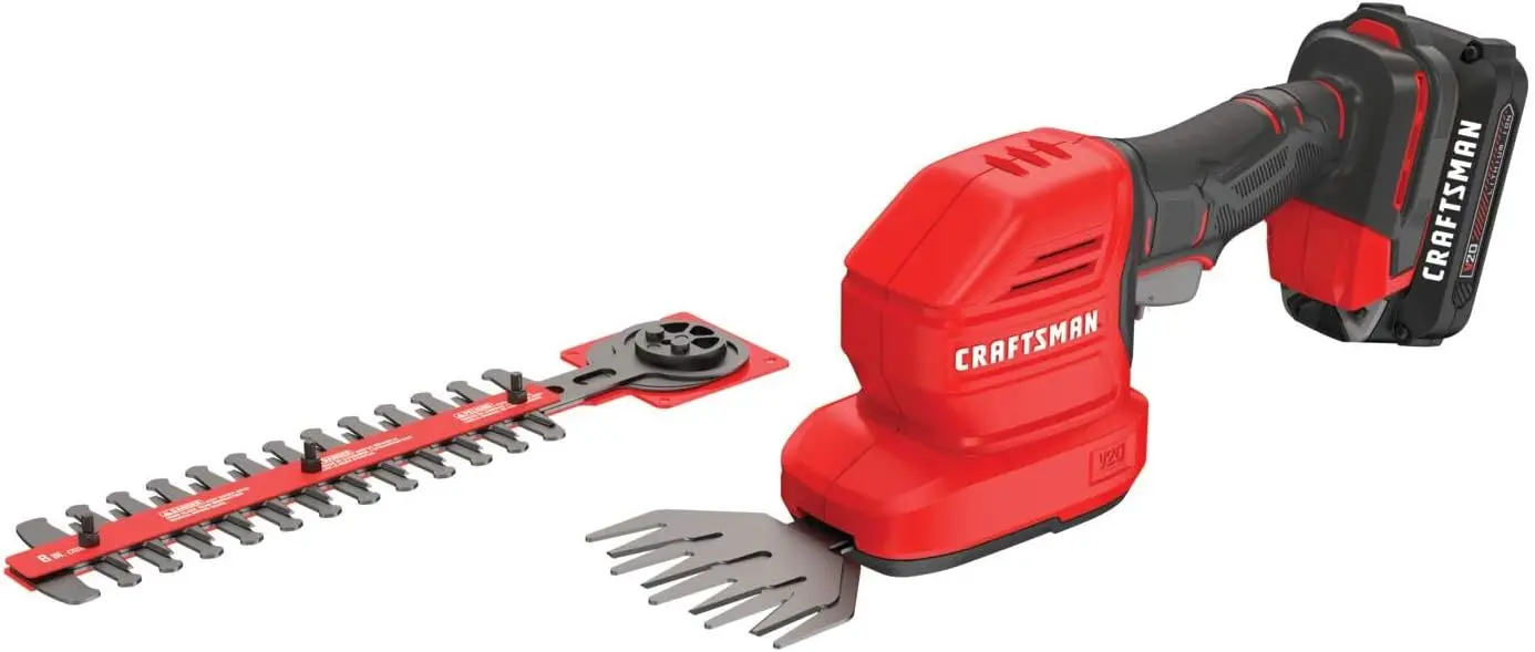 

V20 Cordless 2-in-1 Grass Trimmer and Hedge Trimmer with Battery & Charger, Rechargeable Handheld Tool