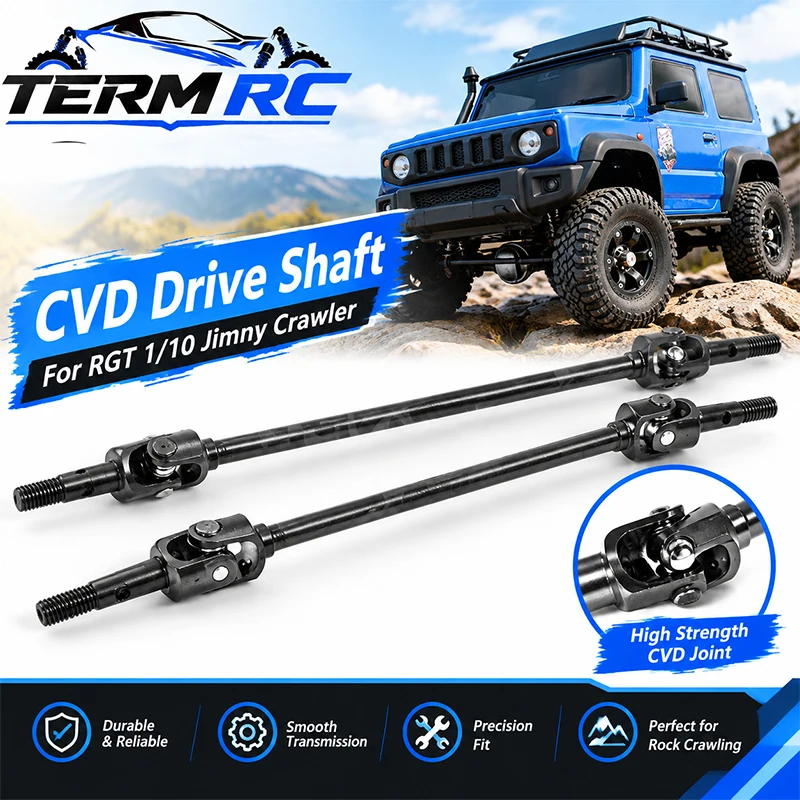 2 pièces, arbre de transmission en métal CVD R86419 pour RGT 136100 V3, modèle 1/10 RC (98 mm).