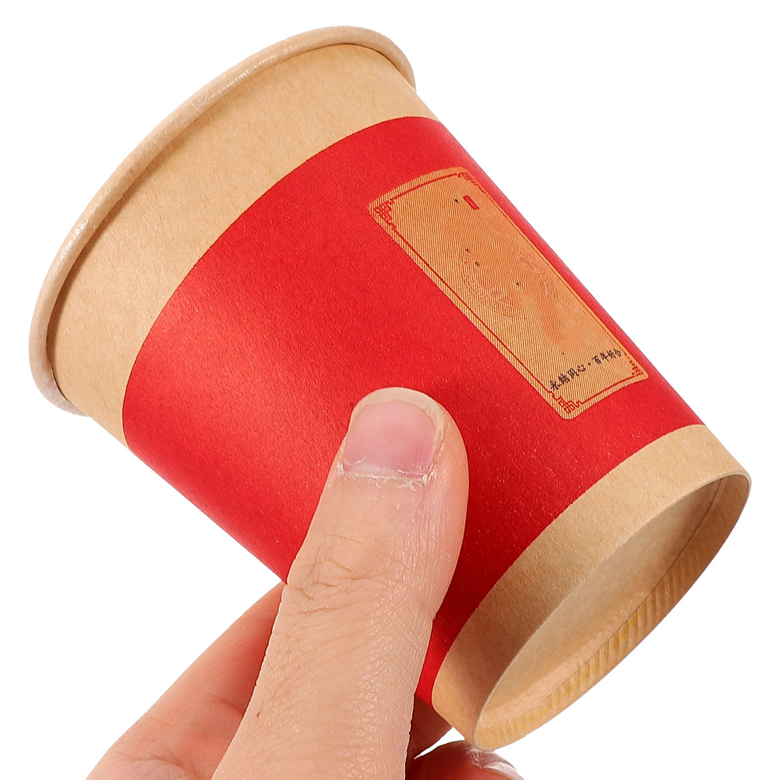

50pcs Red Happiness Paper Single Time Beverage Cups for Wedding Party Disposable Banquet Serving Cups Food Grade Beverage