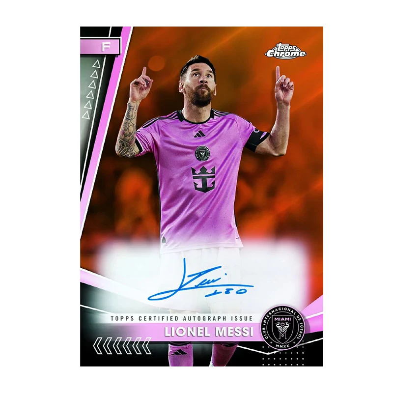 2024 Topps MLS Chrome Value Box Tarjetas coleccionables Messi Limited Signature Fan Gift