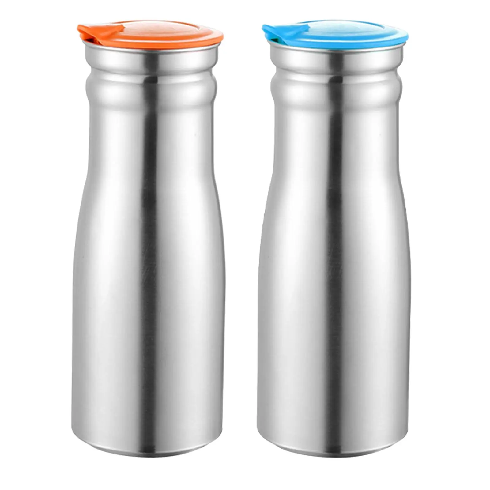 

Food Grade Stainless Steel Cool Kettle with Reusable Lid Heat Resistant Cold Drink Jug for Home Restaurant