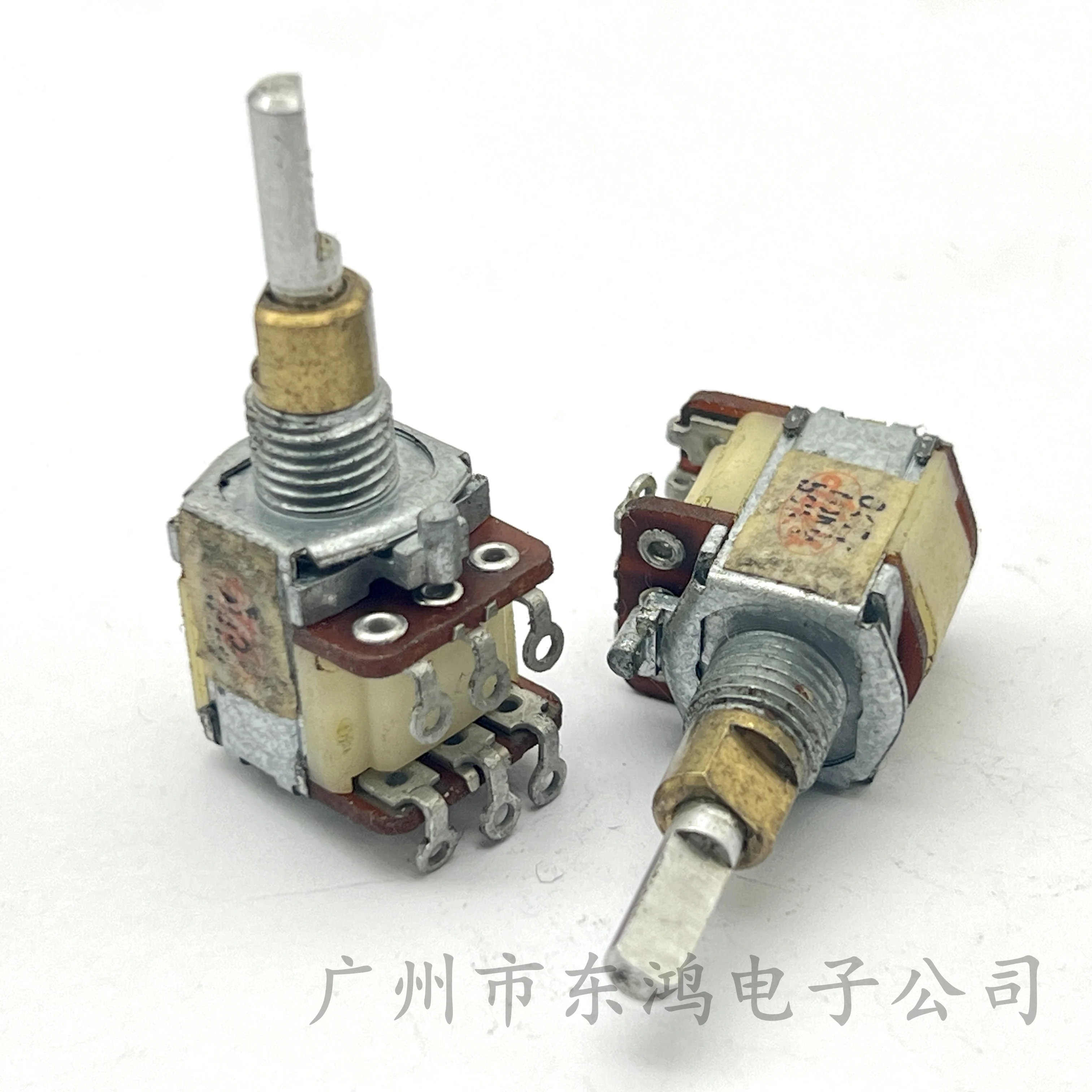 1 PCS ALPS 16 type duplex double adjusting Potentiometer copper adjusting 50K shaft adjusting 10k handle 20MM flower