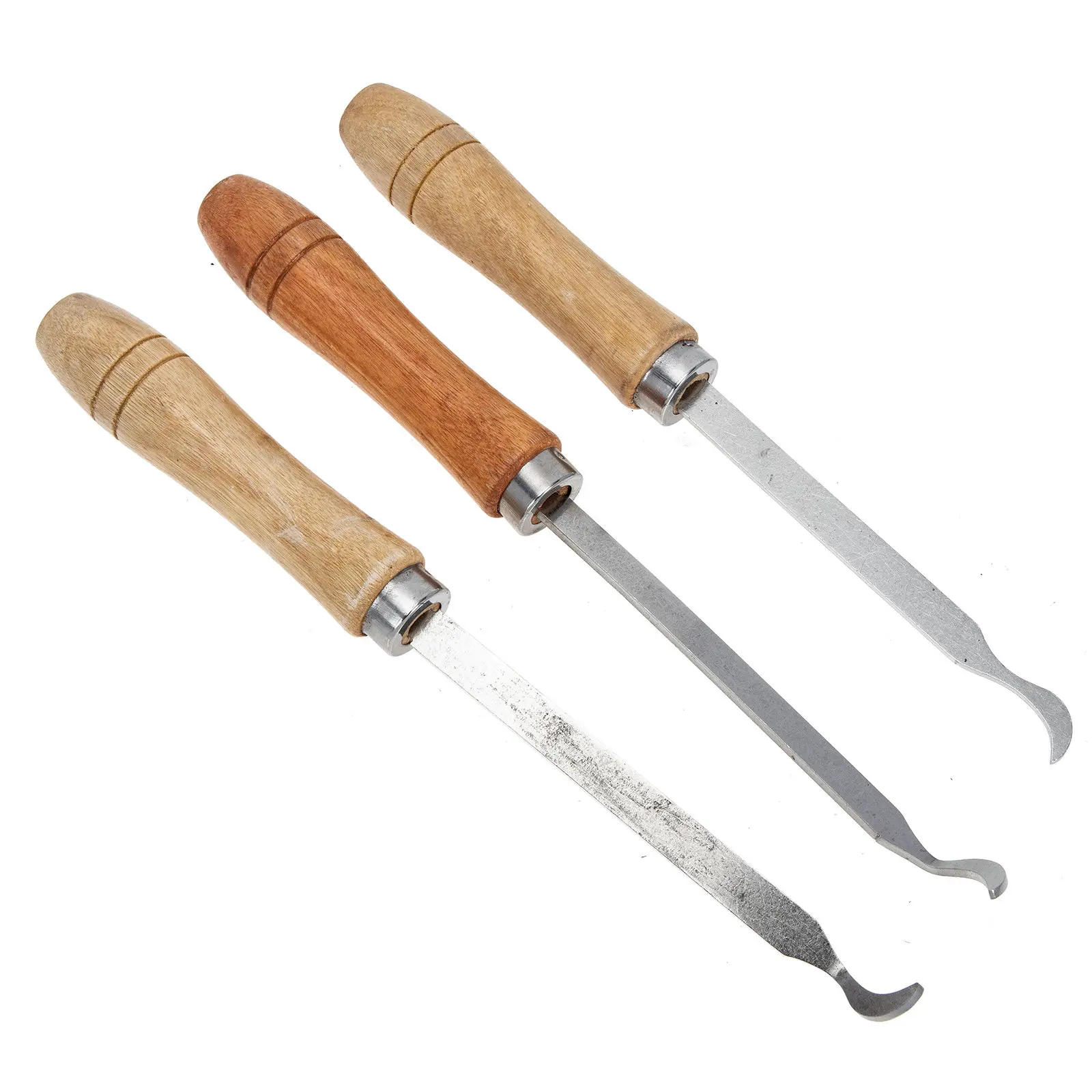 

3Pcs Multi Use Kitchen Cleaning Scraper Stainless Steel Blade Wooden Handle Designed Specifically for Range Hood Fan Wheel