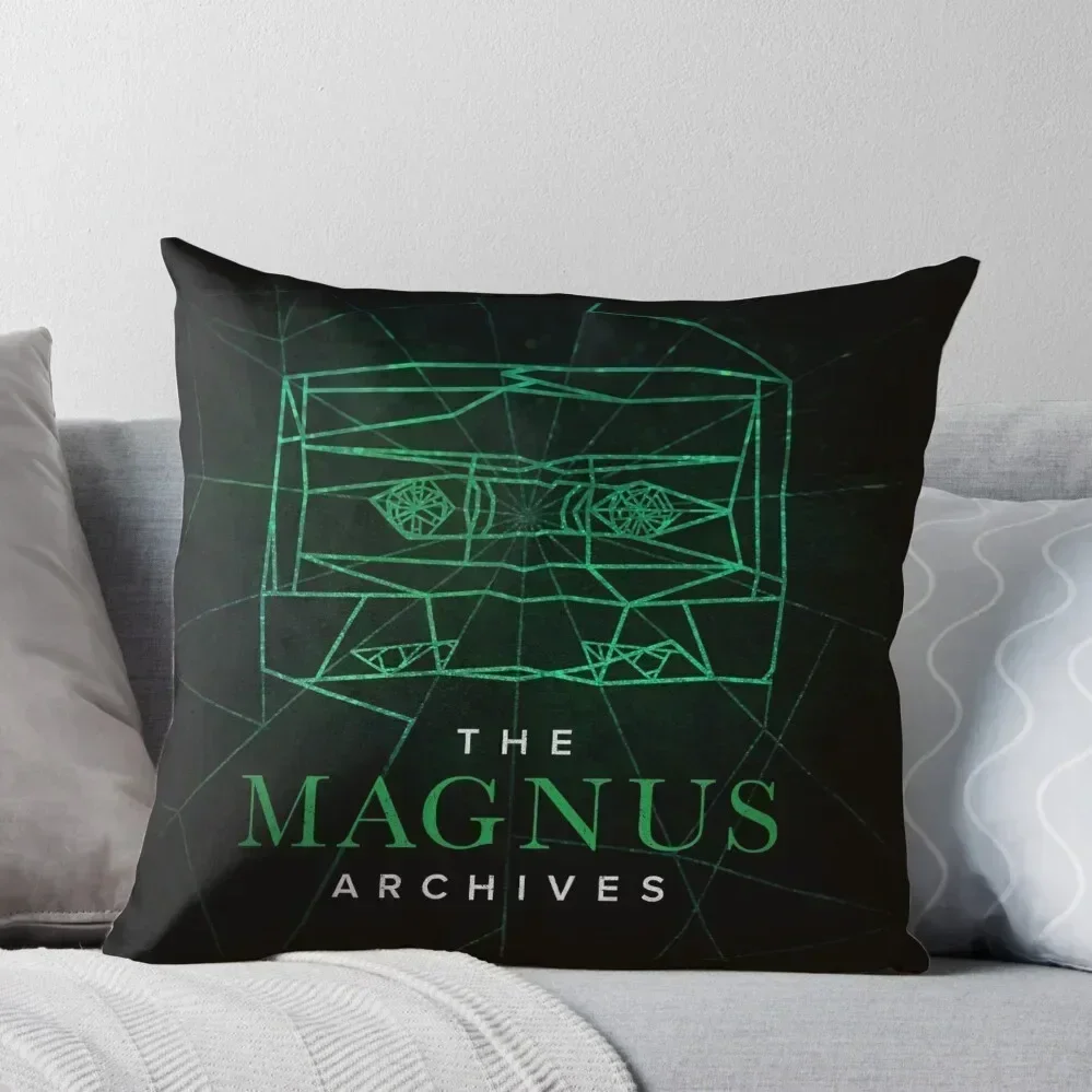 

The Magnus Archives Logo (Season 5) (Square Block Logo) Throw Pillow Pillow Covers Decorative Cushions Home Decor pillow