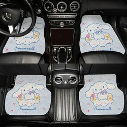 Anime Sanrio Cinnamoroll Silk Circle Car Mats Universal PVC Car Mats Cute Cartoon Anti-dirty Mats In The Car