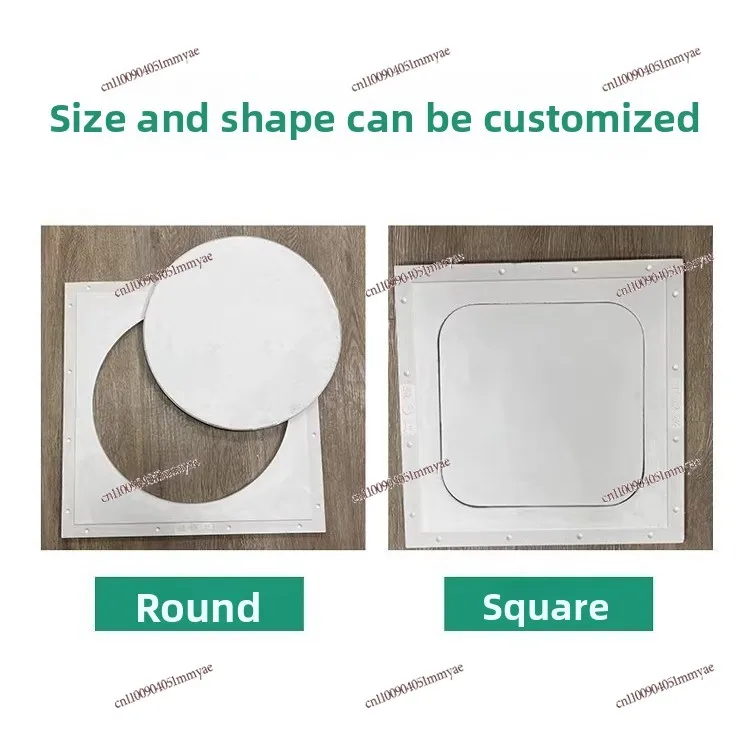 Ceiling Detection Port Concealed Rounded Corner Maintenance Port High Strength Aluminum Alloy Gypsum