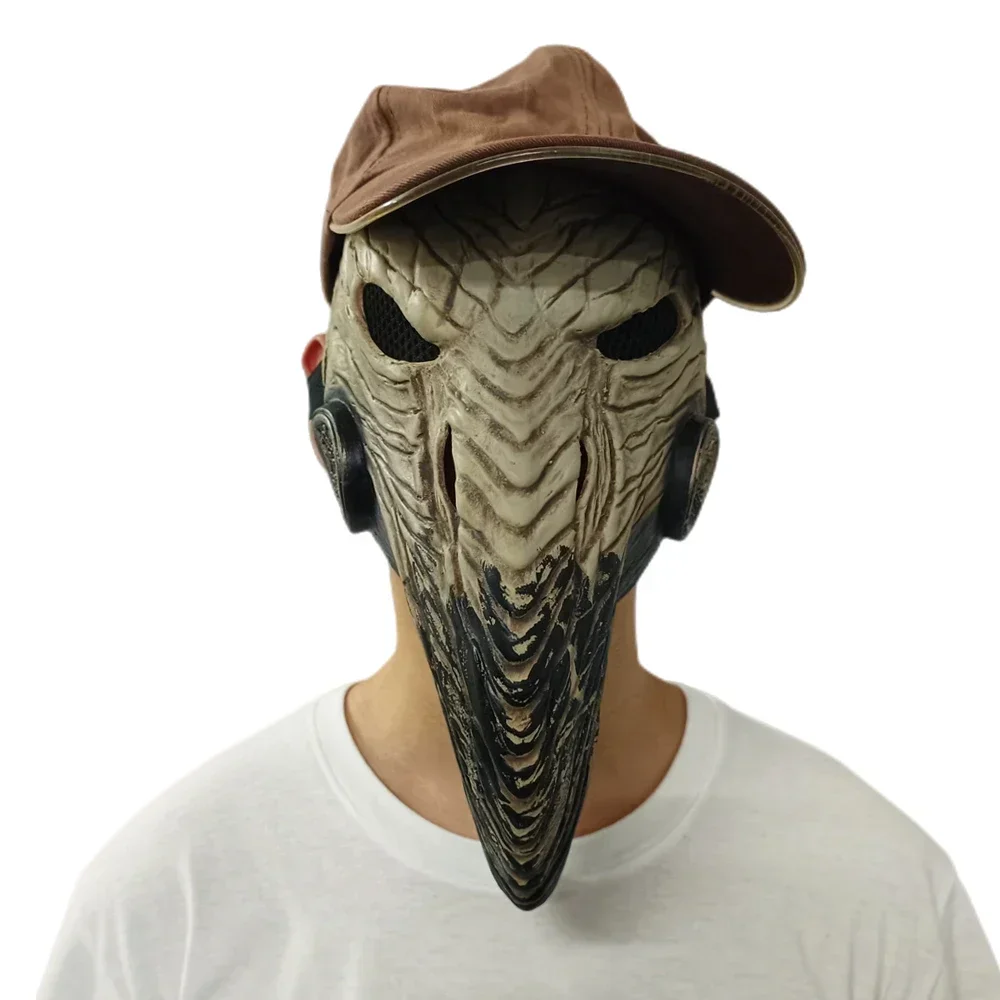 Halloween Horror Steampunk Plague Doctor Beak Mask Long Nose Bird Beak Latex Skull Masks Carnival Masquerade Party Costume Props