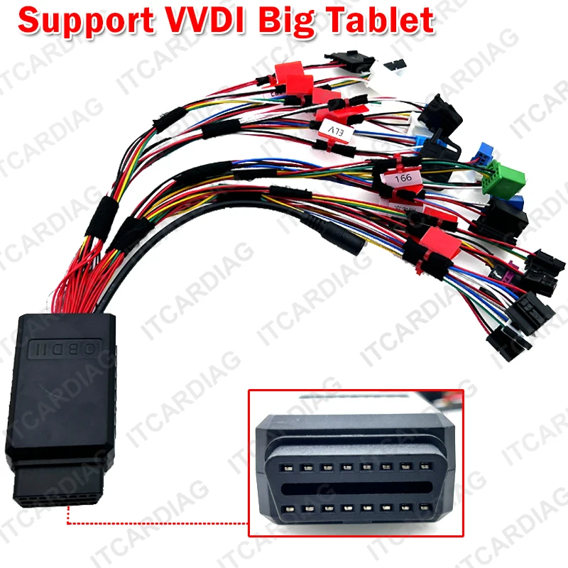 Full Function ELV Lock Test Platform Cable For Mercedes-Benz All Key Lost Support VVDI Large Panel Multifunction Wiring Harness