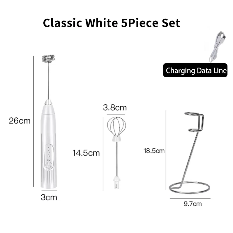 5Pcs Classic White