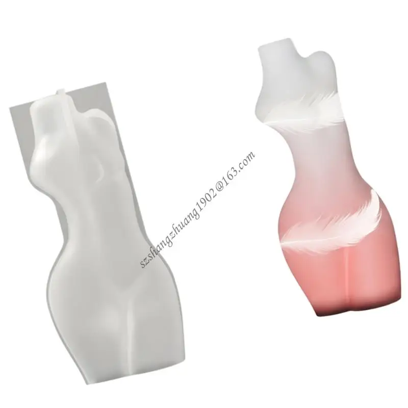 Q6RB Reusable Silicone Bust Resin Mold Easy Cleaning Design Vase Molds for Flower Pots Handmade Jewelry and Art Crafts