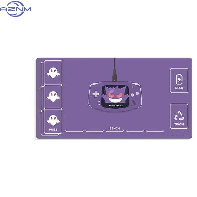 Retro Graphic Mew 151 Sketch Style Pokemon mouse pad, Non-slip Waterproof Base, Minimalist Line Art TCG Playmat