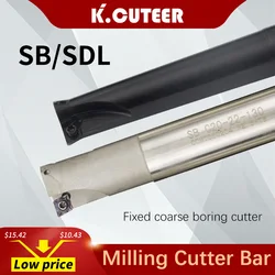Fixed Rough boring cutter SB TDL 120-280L Single and Double-edged Boring Bar carbide insert CCMT lathe tool milling tool holder