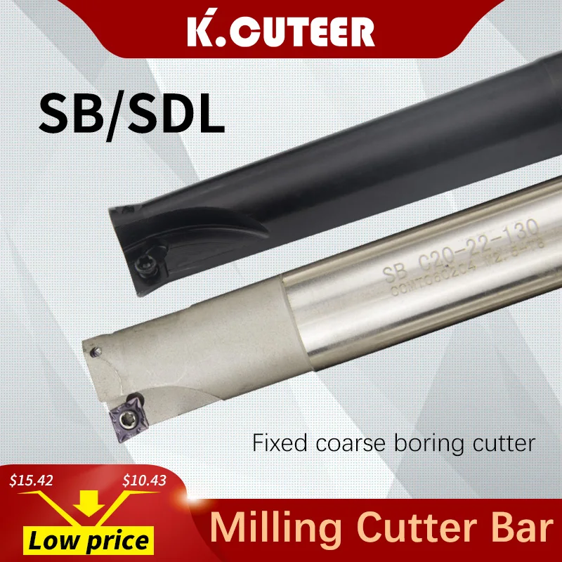 Fixed Rough boring cutter SB TDL 120-280L Single and Double-edged Boring Bar carbide insert CCMT lathe tool milling tool holder