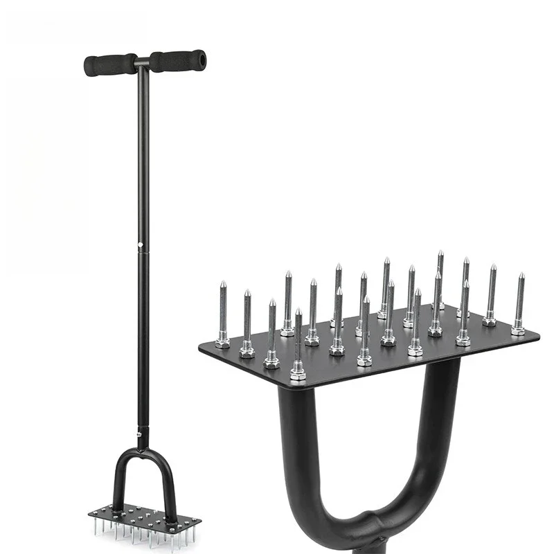

Manual lawn punching tool, scarifier, outdoor courtyard lawn aerator, soil turning